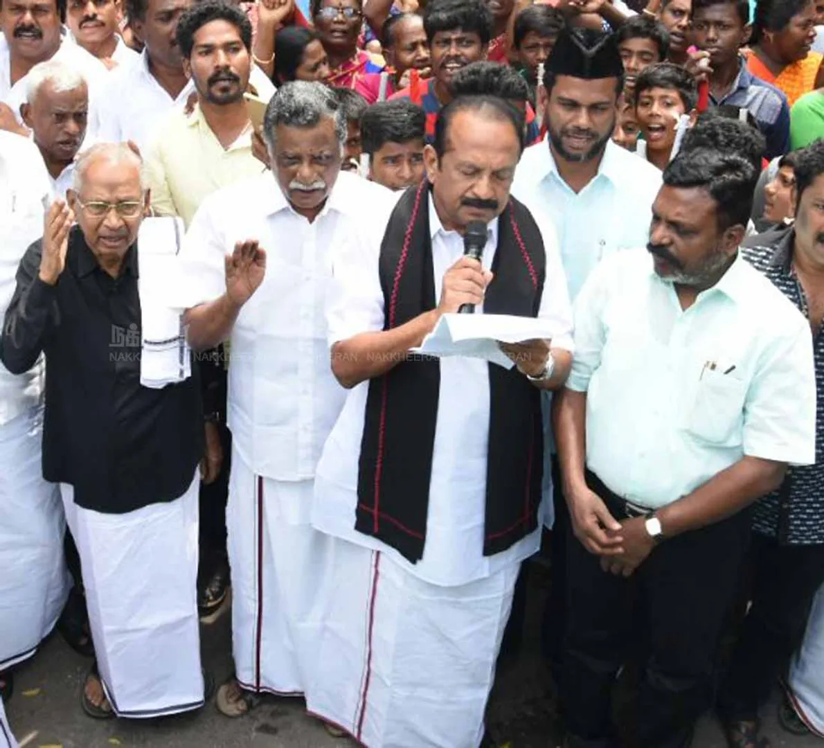 All parties protested  